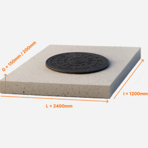 PLACA DE ACOPERIRE CAMIN DIN BETON ARMAT 2400*1200