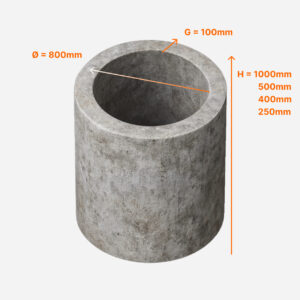 INEL BETON SIMPLU VIBROPRESAT DN 800 MM